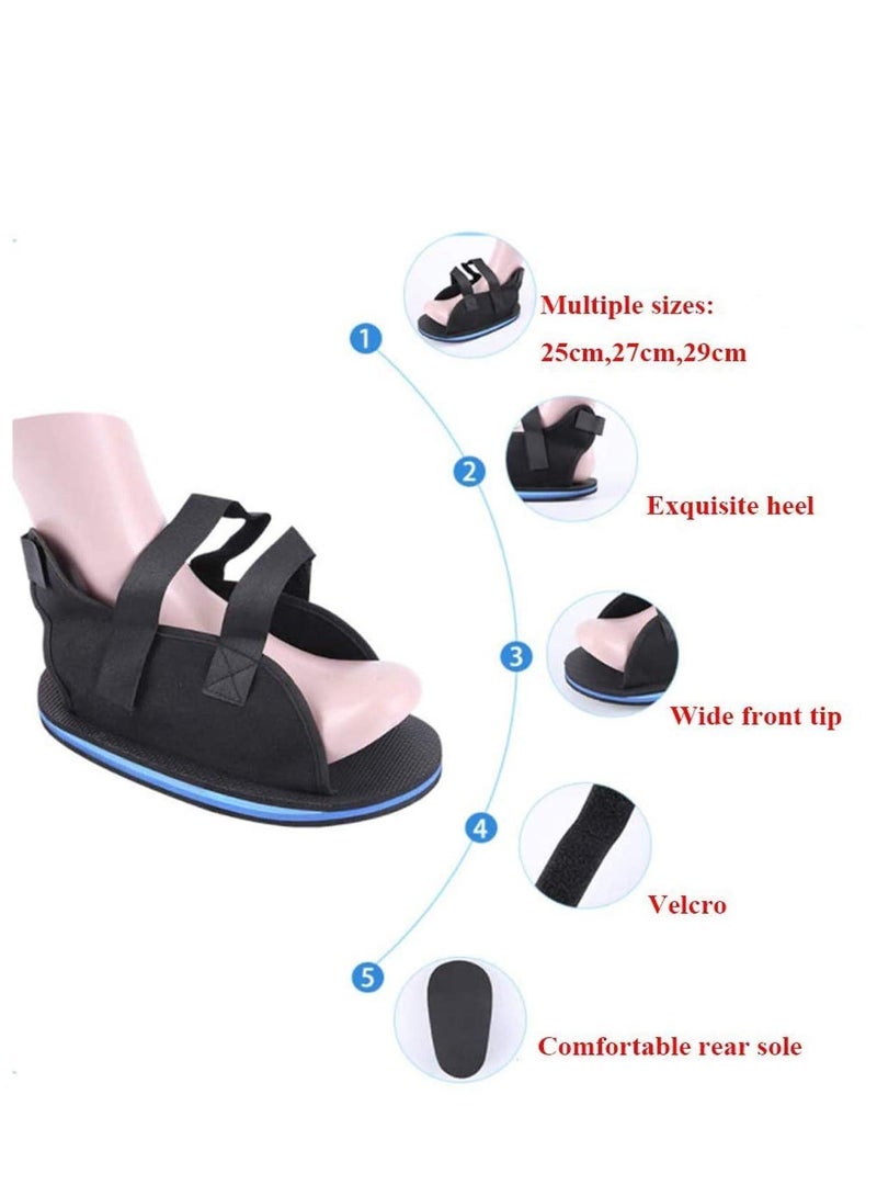 حذاء جبس لدعم كسر القدم، جبس مفتوح الأصابع، حذاء ما بعد الجراحة، إصبع القدم مفلطح، حذاء جبس ثابت جراحيًا، حذاء للمشي لإصابات القدم، مفاصل كاحل مستقرة، التعافي بعد الجراحة، تخفيف الألم - Image 4